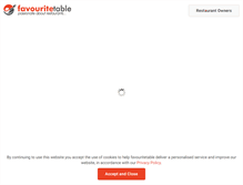 Tablet Screenshot of favouritetable.com